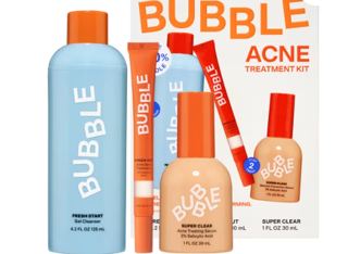 Bubble Skincare Acne Kit, All Skin Types, 3 Items Included