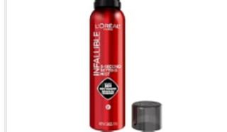 L'Oreal Paris Infallible XL 3-Second Setting Spray Mist, Microfine Mist for up to 36HR Wear, Clear, 3.9 Oz
