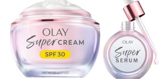 Olay Super Serum and Super Cream with Sunscreen SPF 30 Bundle, 5-in- 1 Skincare Benefits 4 Delivery as soon as 22 mins