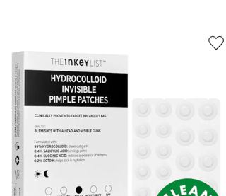 22 PAICNE The INKEY List Hydrocolloid Invisible Pimple Patches + Salicylic Acid 6a Get It Shipped: 92782 Im Pickup: TUSTIN MARKET PLACE =฿ Fast Delivery: 92782