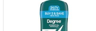 Degree Men Original Antiperspirant Cool Rush Twin Pack Sweat 2 Pack 2.7 oz | 48-Hour Sweat & Odor Protection for Men