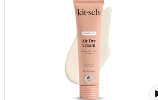 Kitsch Smoothing Air Dry Cream - With Castor Oil & Coconut Oil - 5.3 oz | Frizz Control Hair Care Product - Lightweight Hair Styling...