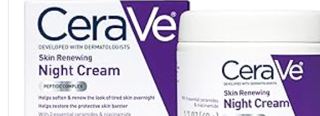 1.7 OZ (48 g) CeraVe Night Cream, Face Moisturizer, Skin LCIaVeIVIyIIl • callh lace livioculIzch, onill Care for Dry Skin, 1.7oz | Skin Renewing Face