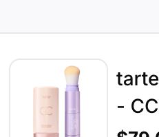 Representative charted product for tarte