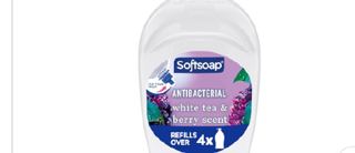 Softsoap Antibacterial Hand Soap Refill, White Tea & Rerrv Srent 50 fl nzllinuid Parahen