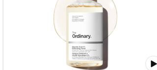 The Ordinary Glycolic Acid 7% Exfoliating Toner, Brightening and Smoothing Daily Toner for More Even-Looking Skin Tone