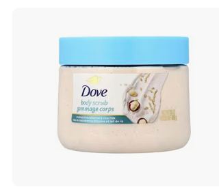 Dove, Body Scrub, Crushed Macadamia & Rice Milk, 15 oz (425