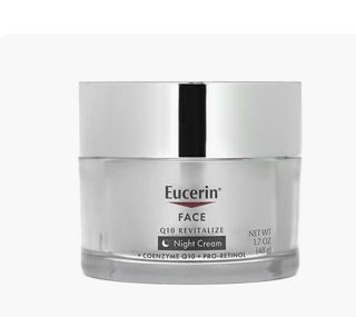 Eucerin, Face, Q10 Revitalize, Night Cream, Fragrance Free, 1.7 fl oz (48