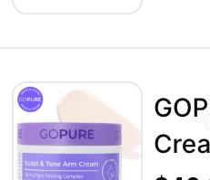 GOPURE Sculpt & Tone Arm Cream with 7%... GOPURE
