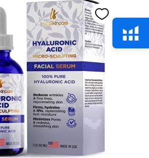 InstaSkincare Hyaluronic Acid Face Serum, Hydration and Skin Care, Anti-Aging, 2 fl oz