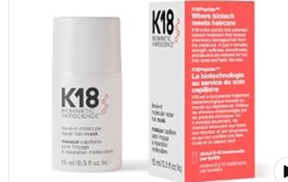 K18 Leave-In Molecular Repair Hair Mask, Patented, Lasting Repair For Dry, Frizzy, Damaged Hair, Reverse Damage In 4 Minutes...
