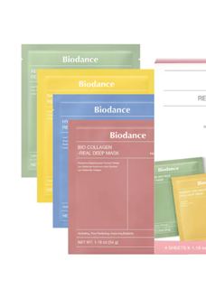 Biodance Real Deep Mask Gift Set - 4 Masks for Pore Care, Hydration, Calming and Dark Spot...