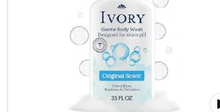 Ivory Body Wash, Designed for the Whole Family, Gentle Formula, Free of Dyes Heavy Perfumes Parabens Phthalates & Silicones, f...