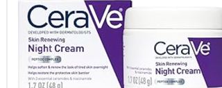 CeraVe Night Cream, Face Moisturizer, Skin Care for Dry Skin, 1.7oz | Skin Renewing Face Moisturizer with Hyaluronic Acid & Peptides,...