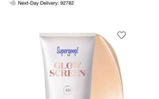 Supergoop! Mini Glowscreen Sunscreen SPF 40 with Hyaluronic Acid + Niacinamide