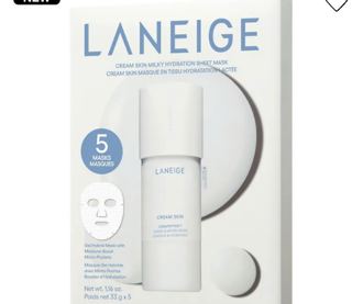 LANEIGE Cream Skin Milky Hydration Sheet Mask with Ceramides & Peptides 6a Get It Shipped: 92782 l Pickup: TUSTIN MARKET PLACE