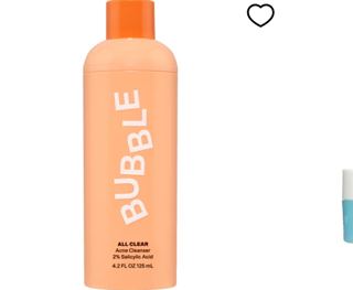 Bubble Skincare All Clear 2% Salicylic Acid Facial Cleanser for Acne and Breakout Prone Skin,...