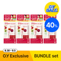 FOODOLOGY Cutting Jelly Pomegranate 10 Sticks (+2 Pomegranate + 2 Kiwi Sticks) (14-Day Supply) 4-Pack