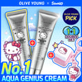 [Sanrio EDITION] S.NATURE Aqua Squalane Moisturizing Cream 60ml+60ml (2 Options)