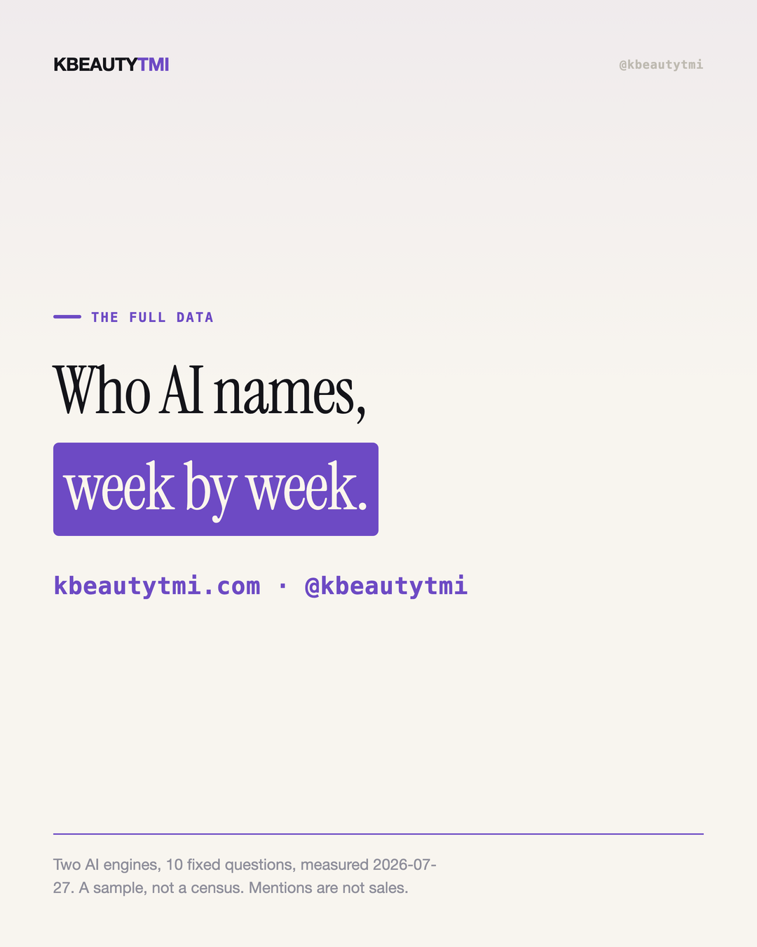 AI recommends a K-beauty Korea doesn't buy — card 5 of 5