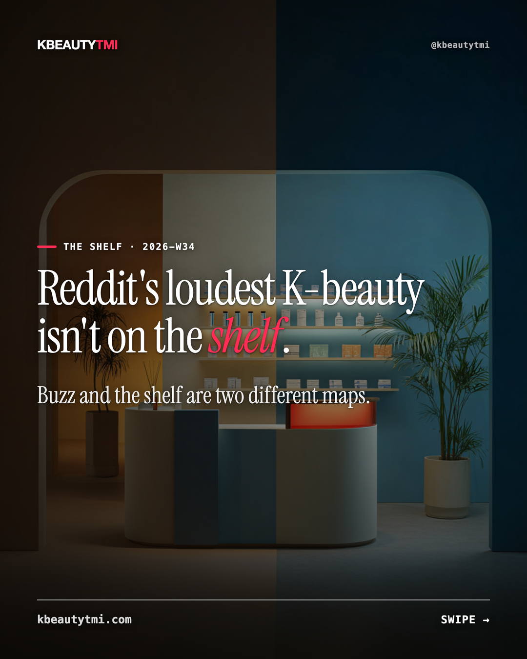 Reddit's loudest ≠ the shelf — card 1 of 5