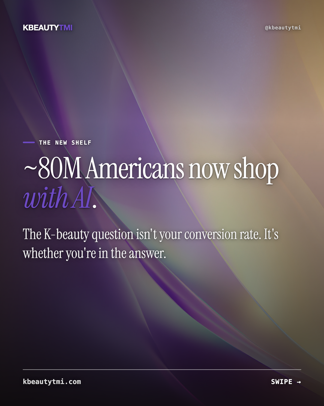 80M shop with AI — is your brand in the answer? — card 1 of 5