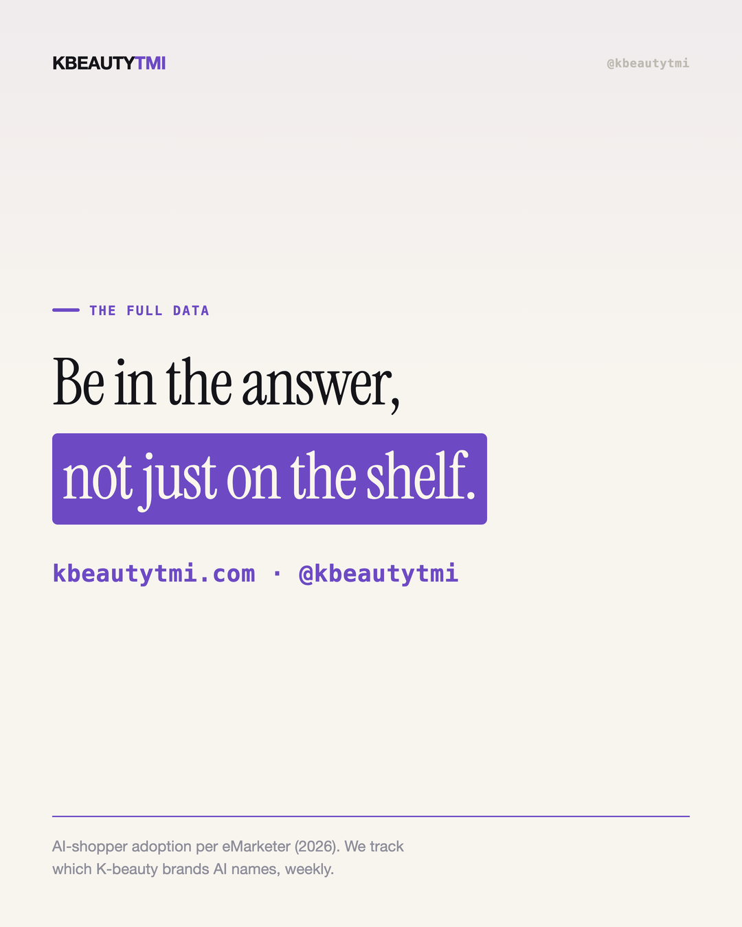 80M shop with AI — is your brand in the answer? — card 5 of 5